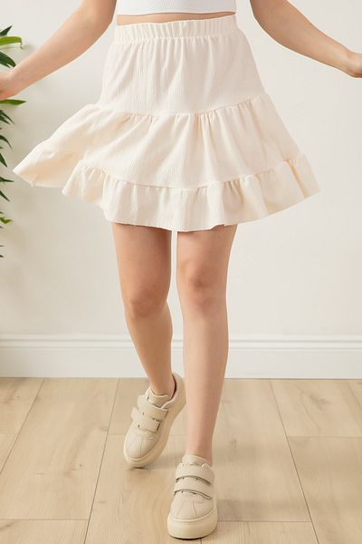 PULLIMM Skirt with Elastic Waist Shorts 1072