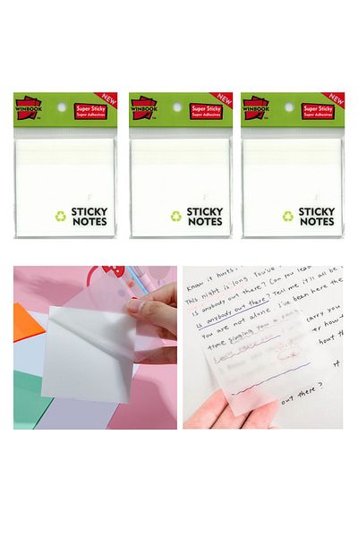 ÖzgürKırtasiye Transparent Adhesive Post-it (3 Packs)