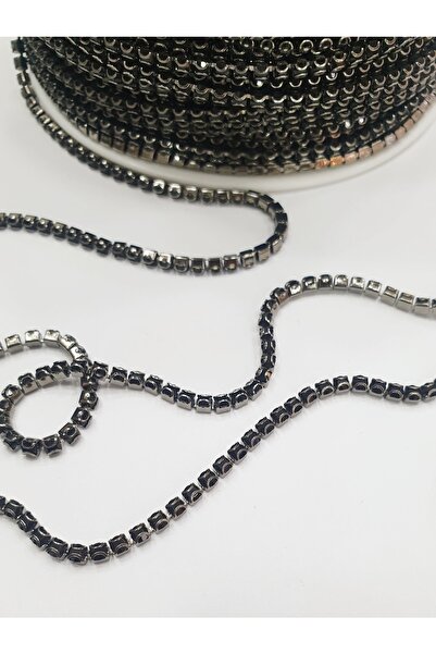 CRYSTALSHOP Panglică de piatră - Ss8 (2,3 mm) Negru (10 metri)