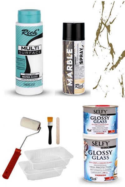 GLANCE Surface 500ccbeyaz, Selfy Decor Glossy Glass 200+100gr Balkon,teras,ba...