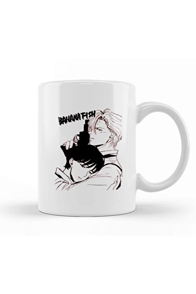 Baskı Dükkanı كوب زجاجي من البورسلين مصنوع من سمك الموز إيجي أوكومورا والرماد...