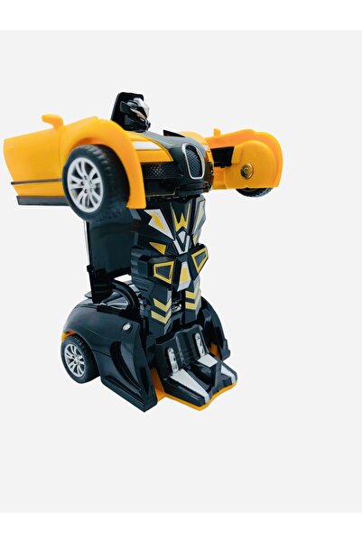 Shem Robota Dönüşebilen Bugatti Araba Sarı Renk