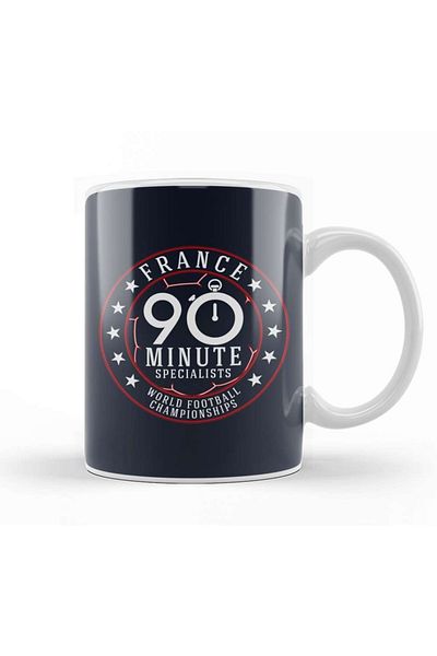 Baskı Dükkanı French Football France 90 Minutes World Football Championship Trophy Cup Porcelain