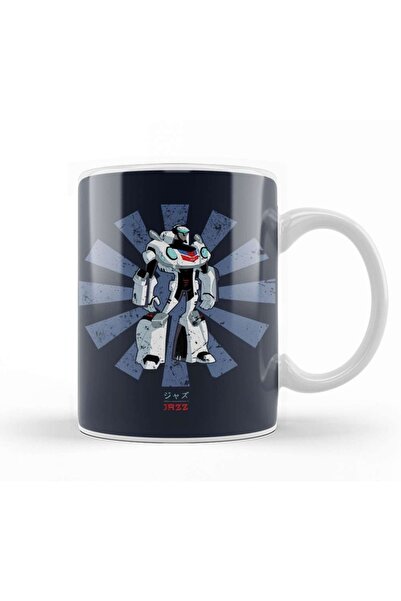 Baskı Dükkanı كوب بورسلين ياباني بتصميم كلاسيكي من Jazz Transformers