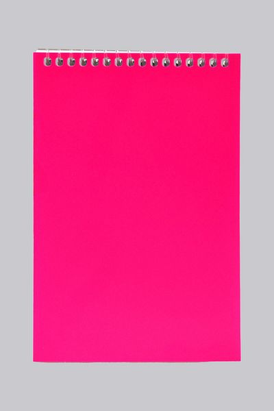 Kids Like A5 Lined 160 Sheets Pink Plastic Cover Top Spiral Block Notepad - Premium Quality