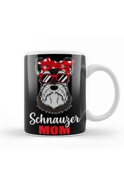 Baskı Dükkanı Worlds Best Schnauzer Mom 02 Kupa Bardak Porselen