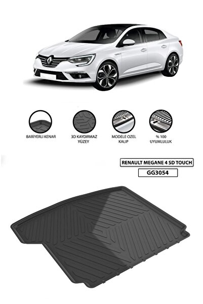 GÜNEŞLİ GARAJ Renault Megane 4 Sd Uyumlu  Touch Bagaj Havuzu