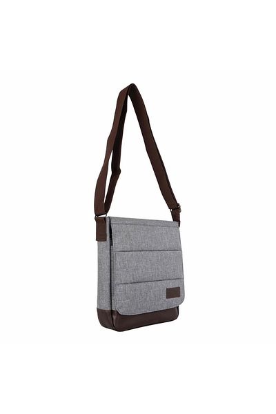 Bagacar Γκρι Unisex 9" 10" τσάντα Messenger με iPad και Tablet
