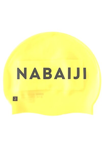 Decathlon Nabaiji Silikon Yüzücü Bonesi - Logolu / Sarı - 500