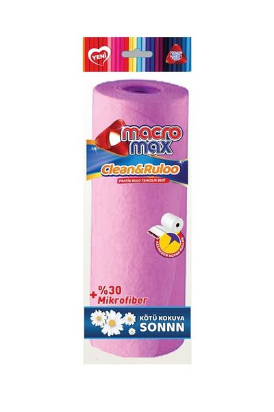 MACROMAX Colorful Roll Cleaning Cloth 9-Piece, Super Absorbent Multi-Purpose Kitchen and Surface Cloth