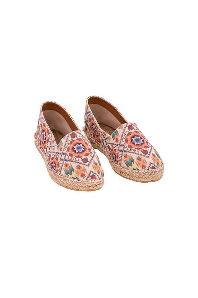 Streetfly Espadrille cu talpă din răchită realizată manual
