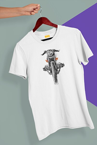 Advantage Мотоцикл з принтом Oversize Tshirt- Футболка