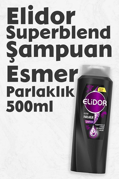 Elidor Dark Shine Superblend Hair Care Shampoo - 500 Ml