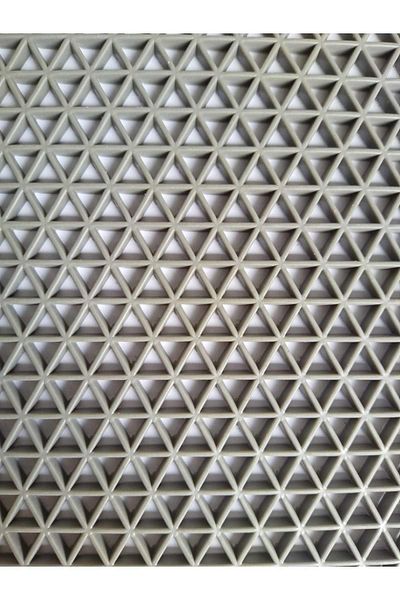 edukkanim Edükkanim Anti-Slip Star Inside - Outside All Wet Floor Gray Mat 90X200