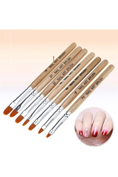 SİNKA Akrilik Sanat Çizim Fırçası Tırnak Desen Fırçası 6'lı Set