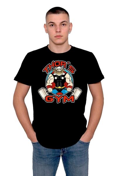 baskwear Tricou sport unisex pentru fitness, culturism, Thor Gym