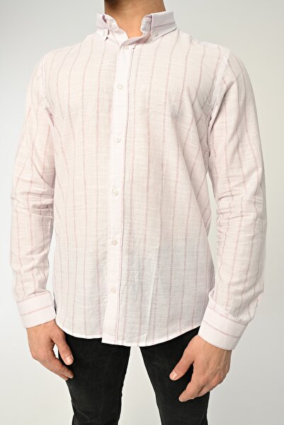 Piola Club Striped Slim Fit Men's Shirt