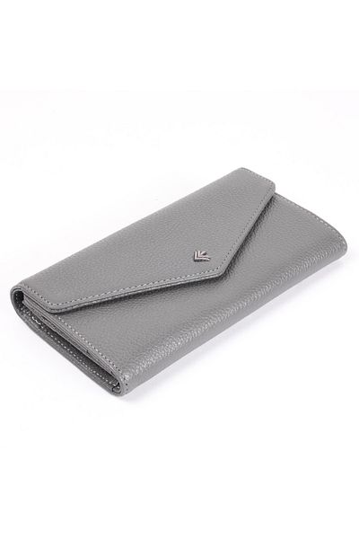 Eminsa Women's Gray Genuine Leather Wallet
