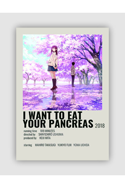 fırsatlar diyarı I Want To Eat Your Pancreas Anime Info Card Bilgi Kartı Mini...