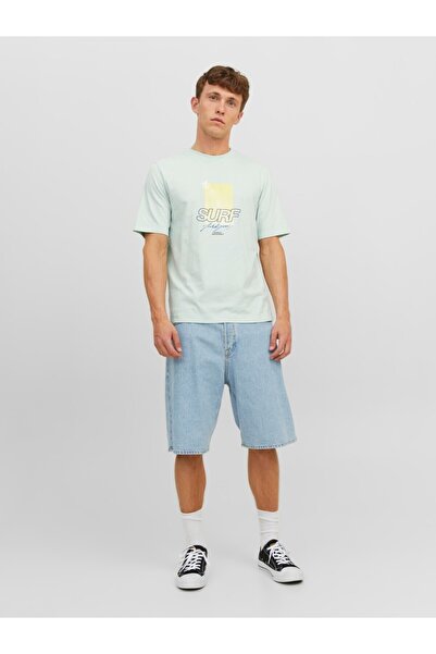 Jack & Jones Ανδρικό μπλουζάκι JACK JONES Printed Crew Neck 12234242