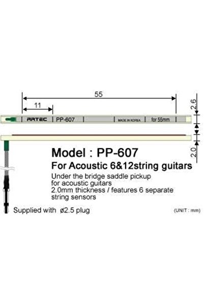 ARTEC PP607 Acustic Sub-Pod Magnetic (Piezo)