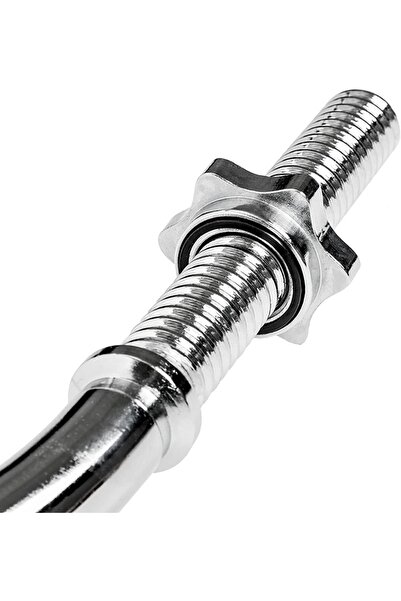 MultiFlexPro 120 Cm Içi Dolu Krom Halter Barı Z Bar Dambil Bar Ağırlık Barı Dambıl Bar