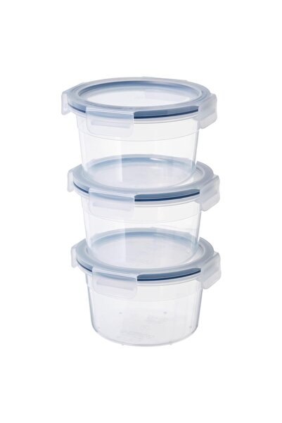 IKEA 365+ Glass Storage Container with Lid - 750 Ml - Round - 3 Pieces