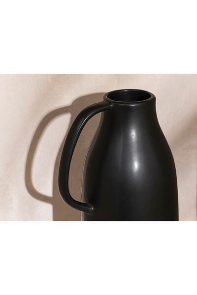 English Home Lana Dolomite Vazo 13x12.7x20 Cm Siyah