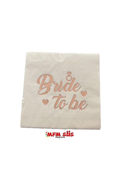 MFM Party Bride Rose Επιχρυσωμένο Χαρτοπετσέτα 16 Τεμάχια