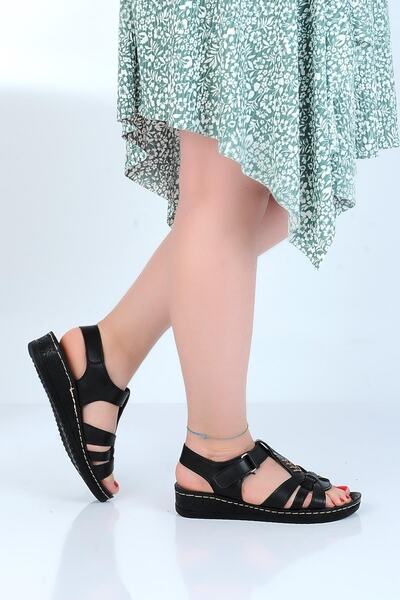 Ayakcenter 58412 Sandale plate de vară pentru femei Polero