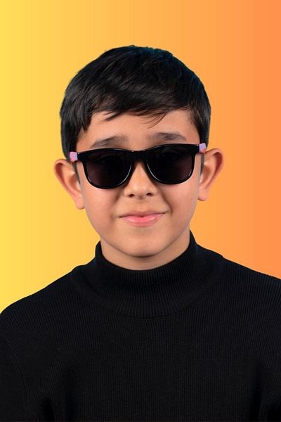Focus On Polarized Kids Sunglasses |   Black Red |   5-11 Years |   Light Flexible