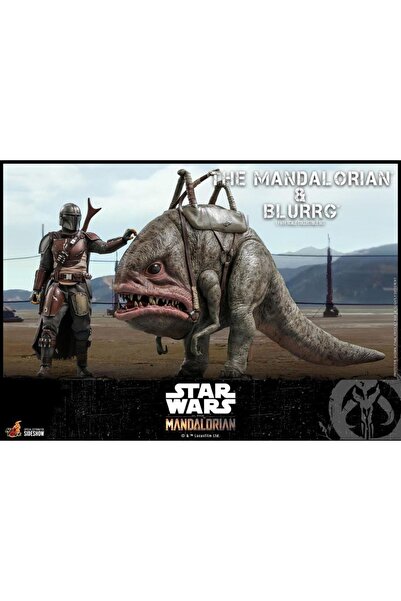 Hot Toys Mandalorian & Blurrg Sixth Scale Figure Set - 908287 - Tms46 - Star Wars / The Mandalorian