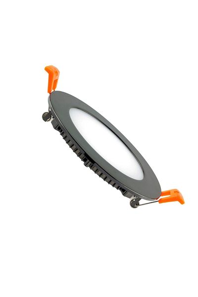 AC AYDINLATMA 6w Flush Mount Round Black Led Panel White Light
