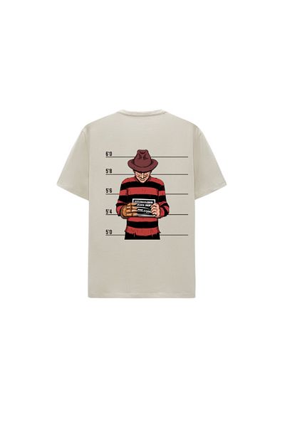 CERENCE AKÇA OKULCUNUZ Μπλουζάκι Unisex Oversize Freddy Krueger Oversize