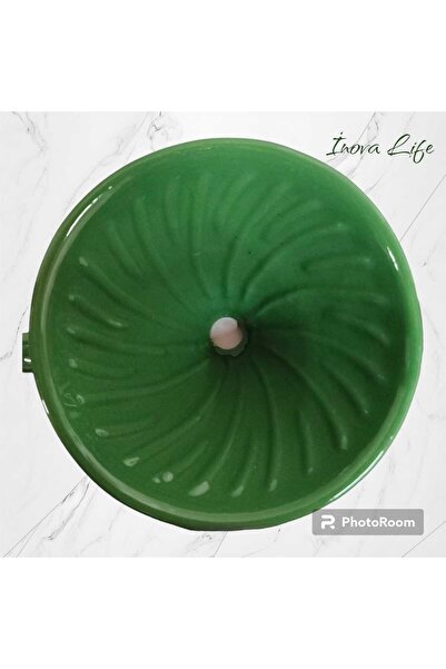 Genel Markalar 600 ml ve üzeri İNOVA LİFE YEŞİL V60 02 SERAMİK DRİPPER KAHVE DEMLEME EKİPMANI Seramik