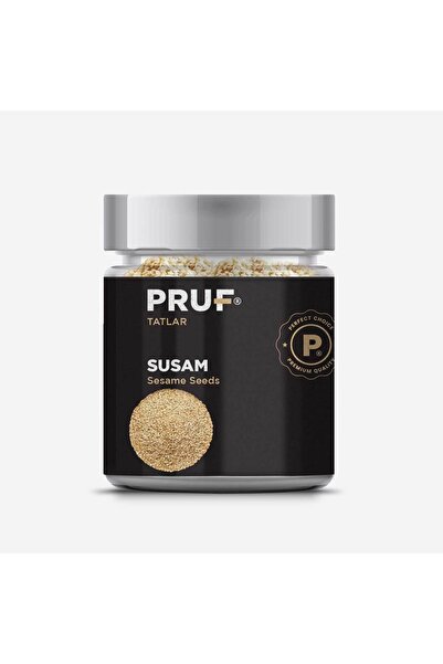 PRUF Susam / Sesame Seeds 175 Gr. Sağlıklı Cam Kavanoz