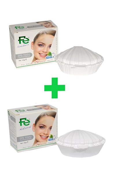Fe Naturel Beyazlatıcı Diş Tozu 50gr + Smokers Beyazlatıcı Diş Tozu 50gr