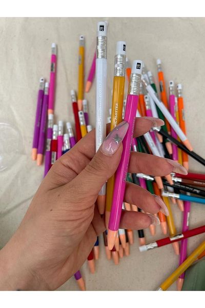 Planet Butik 10-Piece 2b Versatil Pen Set 2.0 Mm Writing and Drawing and Exam Pen