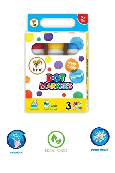 Lino Dot Markers (sıvı Boya) - 3 Lü Set
