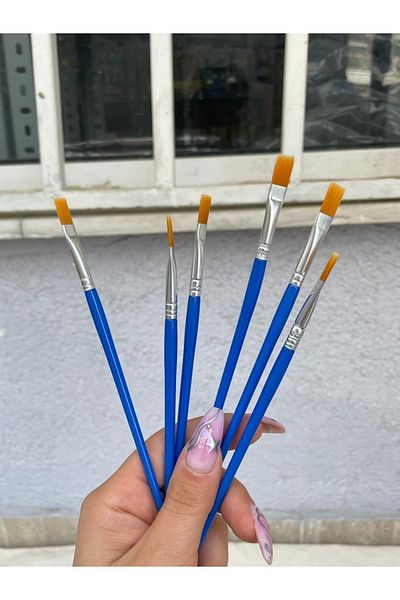 Planet Butik Mini Painting and Painting Brush Set of 6