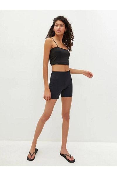 LC Waikiki Pantaloni scurți normali pentru femei cu talie elastică (S1)