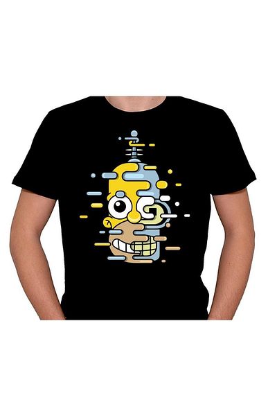 baskwear Tricou unisex Simpsons Robotix