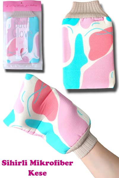 SİHİRLİ MOP Banyo Lifi Banyo Kesesi Sihirli Mikrofiber Kese 1 Adet
