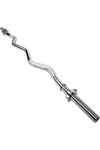 MultiFlexPro 120 Cm Içi Dolu Krom Halter Barı Z Bar Dambil Bar Ağırlık Barı Dambıl Bar