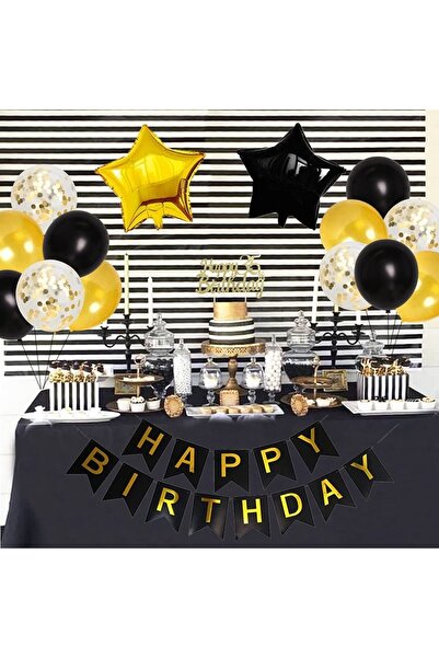 DÜVENCİ TİCARET Σετ μπαλονιών γενεθλίων πολυτελείας Çıtıpıtıstore