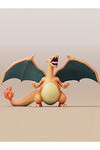House Of Figure Pokemon Charizard Figürü 24x12x12cm Dekorasyon-hediyelik Ürün...
