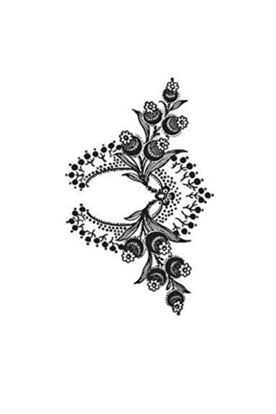 Cadence 17X25Cm Black Lace Transfer - Dts022