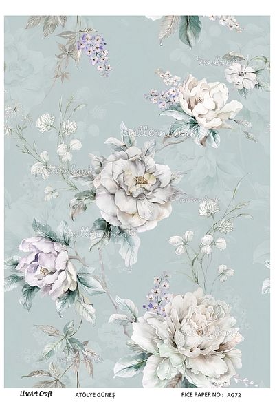 LİNEART Brass Decopage Paper La-ag72