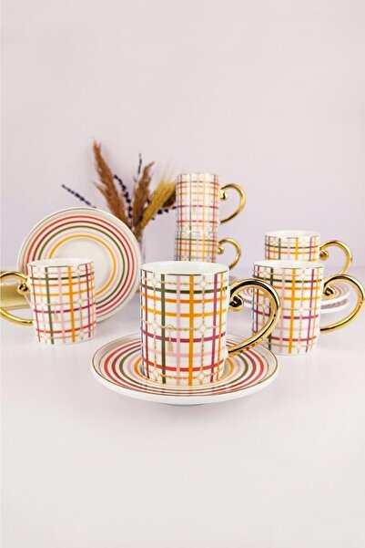 Digithome Kosova Porselen 6’lı Kahve Fincan Takımı - Kgp-097 C320.049