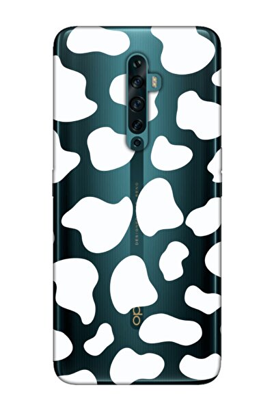 frondcase حافظة هاتف شفافة بنمط البقرة لهاتف اوبو رينو 2 زد